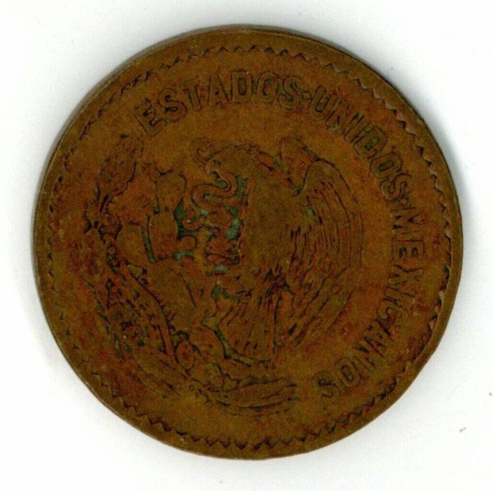 Монета 5 сентаво. Мексика. 1953 г.