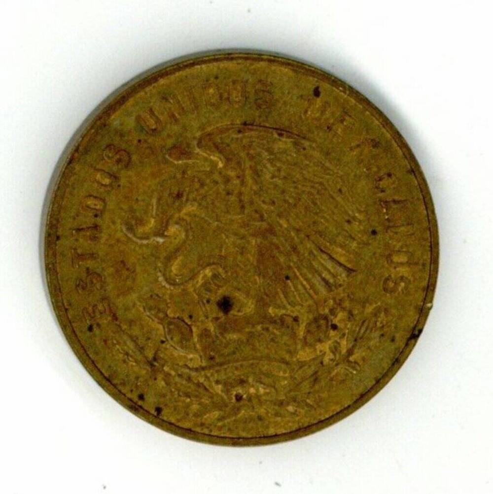 Монета 5 сентаво. Мексика. 1967 г.