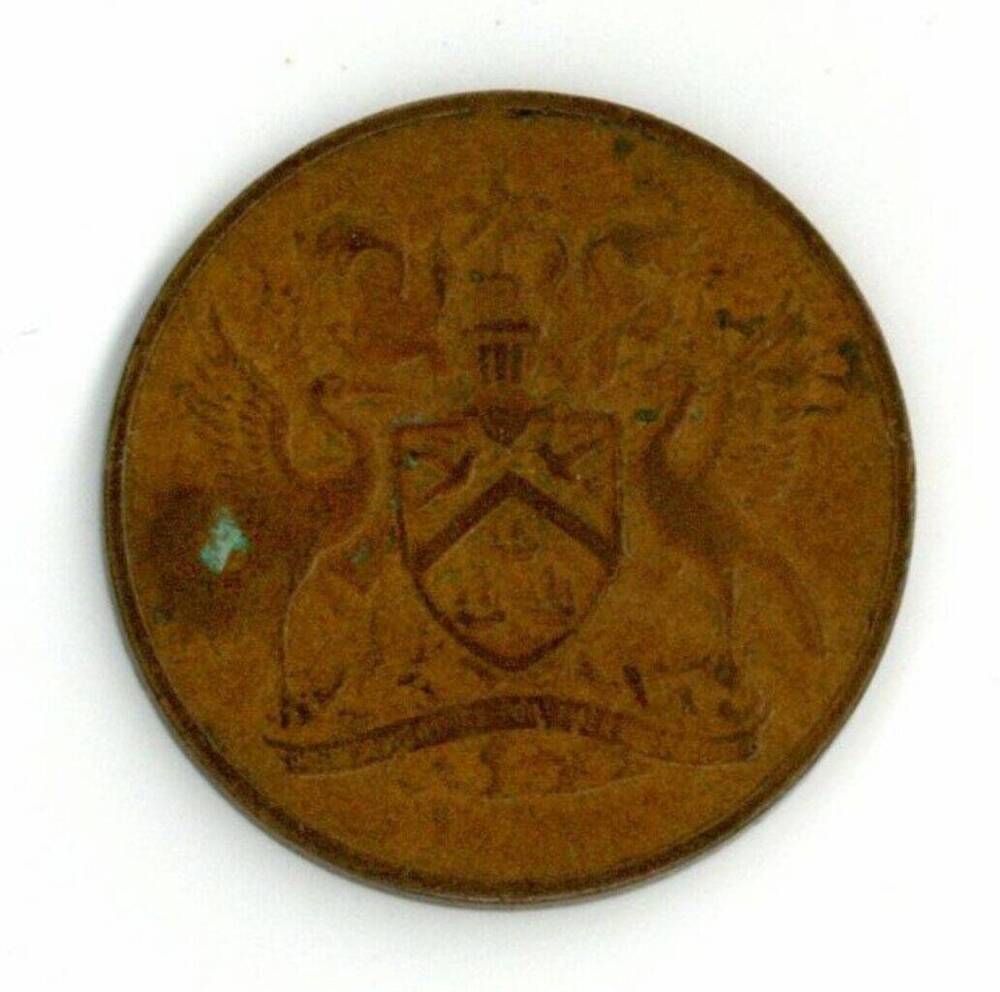 Монета 5 центов. Тринидад и Тобаго. 1966 г.