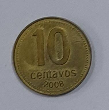 Монета. Денежная единица Аргентины 10 сентаво