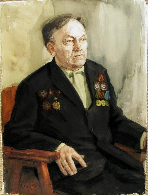 Портрет ветерана Великой Отечественной войны Огаркова А.А.