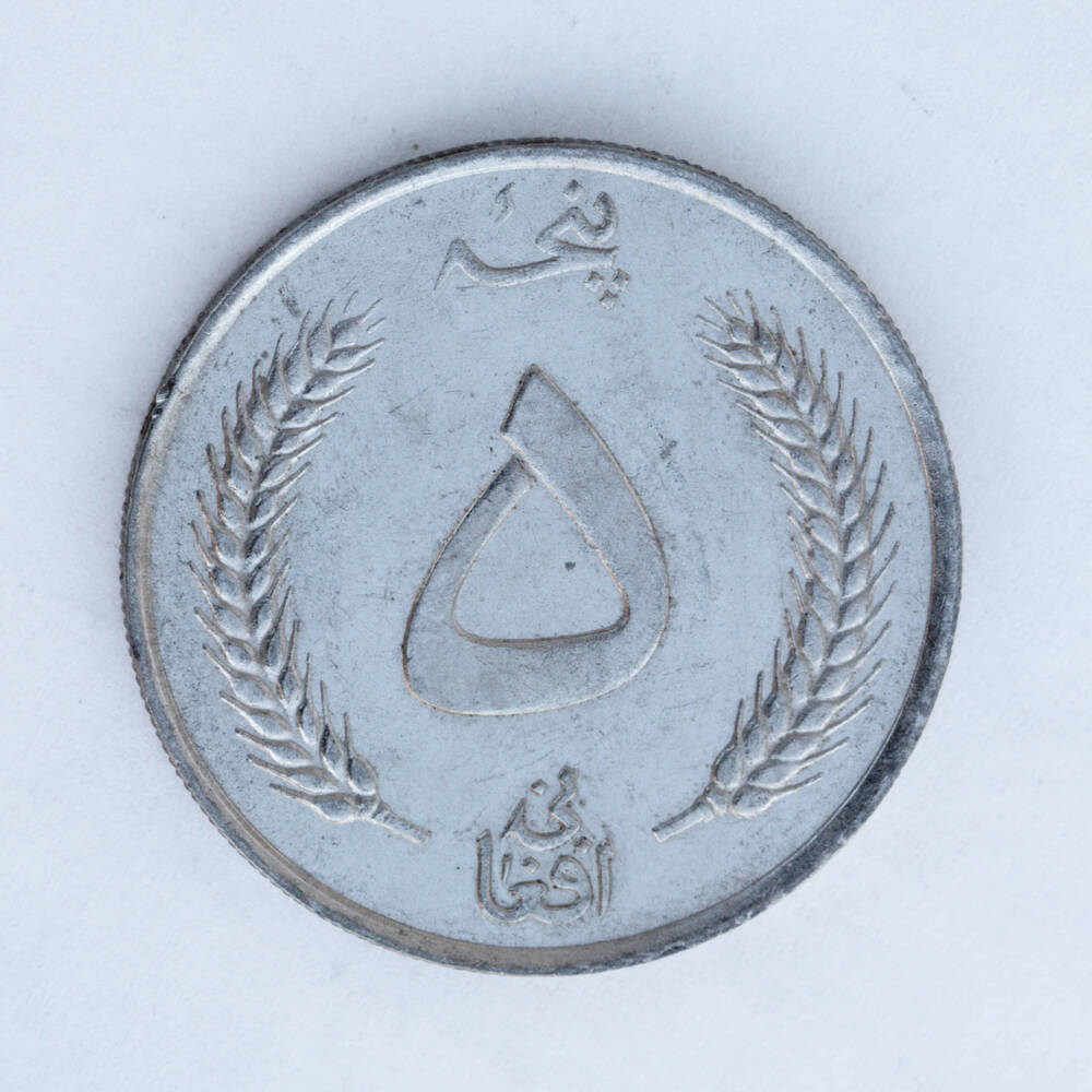 Монета – 5 афгани.