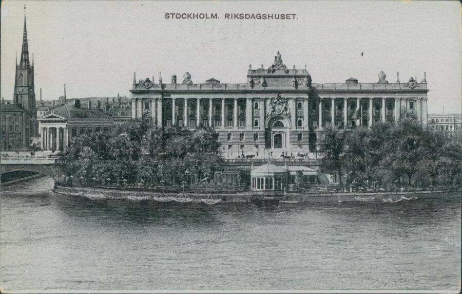 Stockholm. Riksdagshuset. [Стокгольм. Риксдаг.].