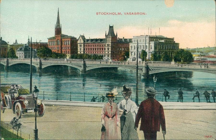 Stockholm. Vasabron. [Стокгольм. Васаброн. Мост Васы.].