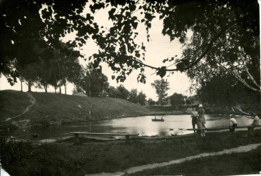 Фотография. Виды г.Галича 1959 г. Городские валы и пруды.  