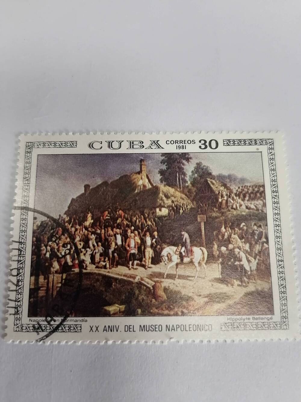 Марка почтовая гашеная, Куба, 1981 г, Cuba, Correos, Napoleonen Normandia