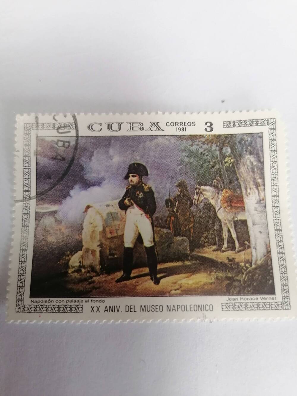 Марка почтовая гашеная, Куба, 1981 г,Cuba, Correos, XX ANIV Del Muzeo Napoleoneco, Jean Horace Verner