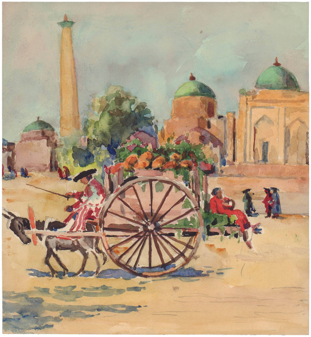 Рисунок «С базара Хивы»